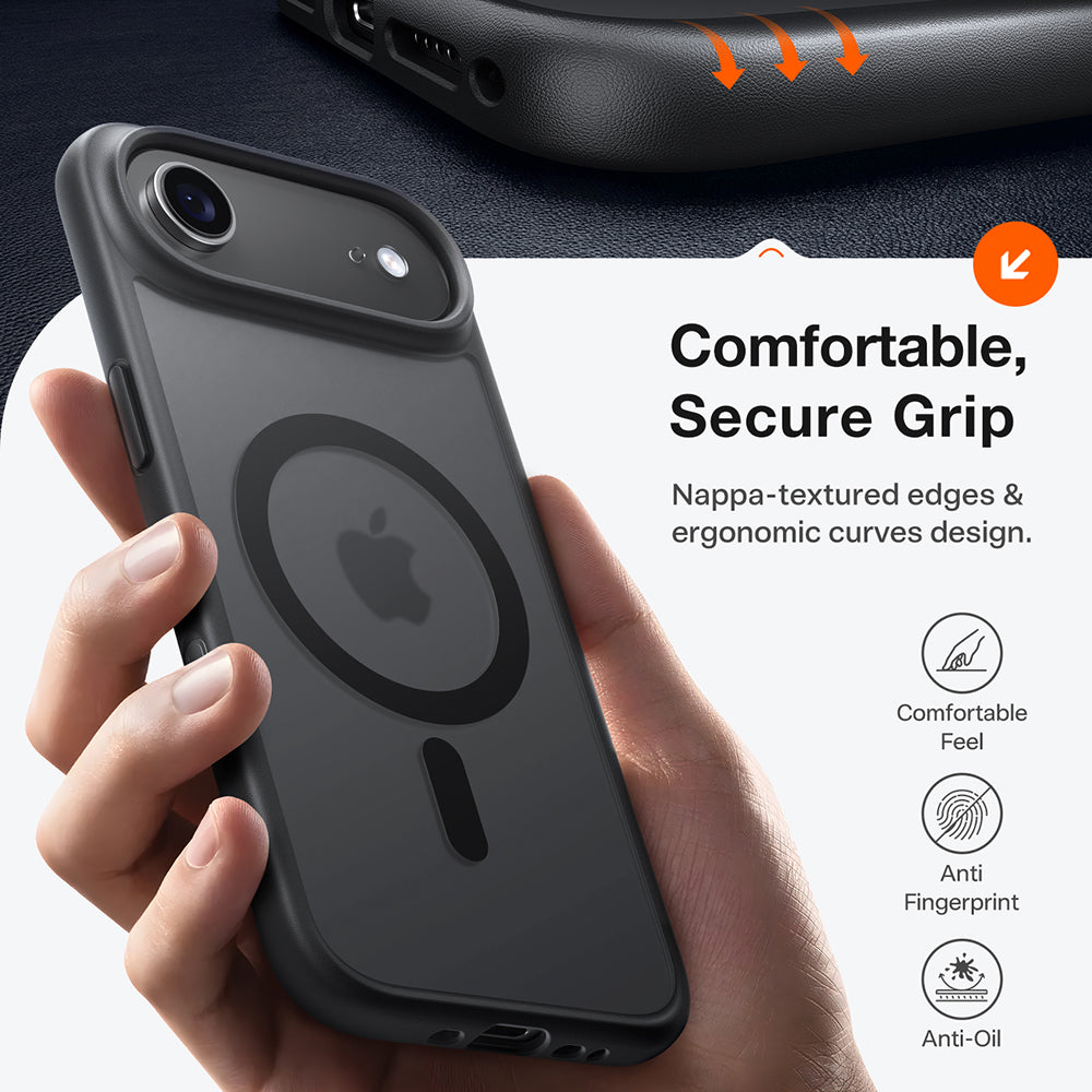 MagSafe Case for Apple iPhone 17 Air, Torras, Guardian, Black