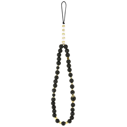 MagSafe Case for Apple iPhone 17, Guess, 4G Triangle Logo with Cord Strap, Black