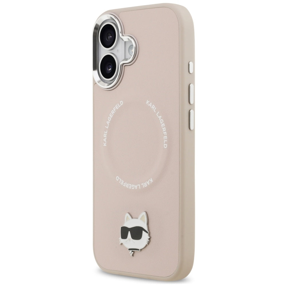 MagSafe Case for Apple iPhone 17, Karl Lagerfeld, Choupette Pin, Pink