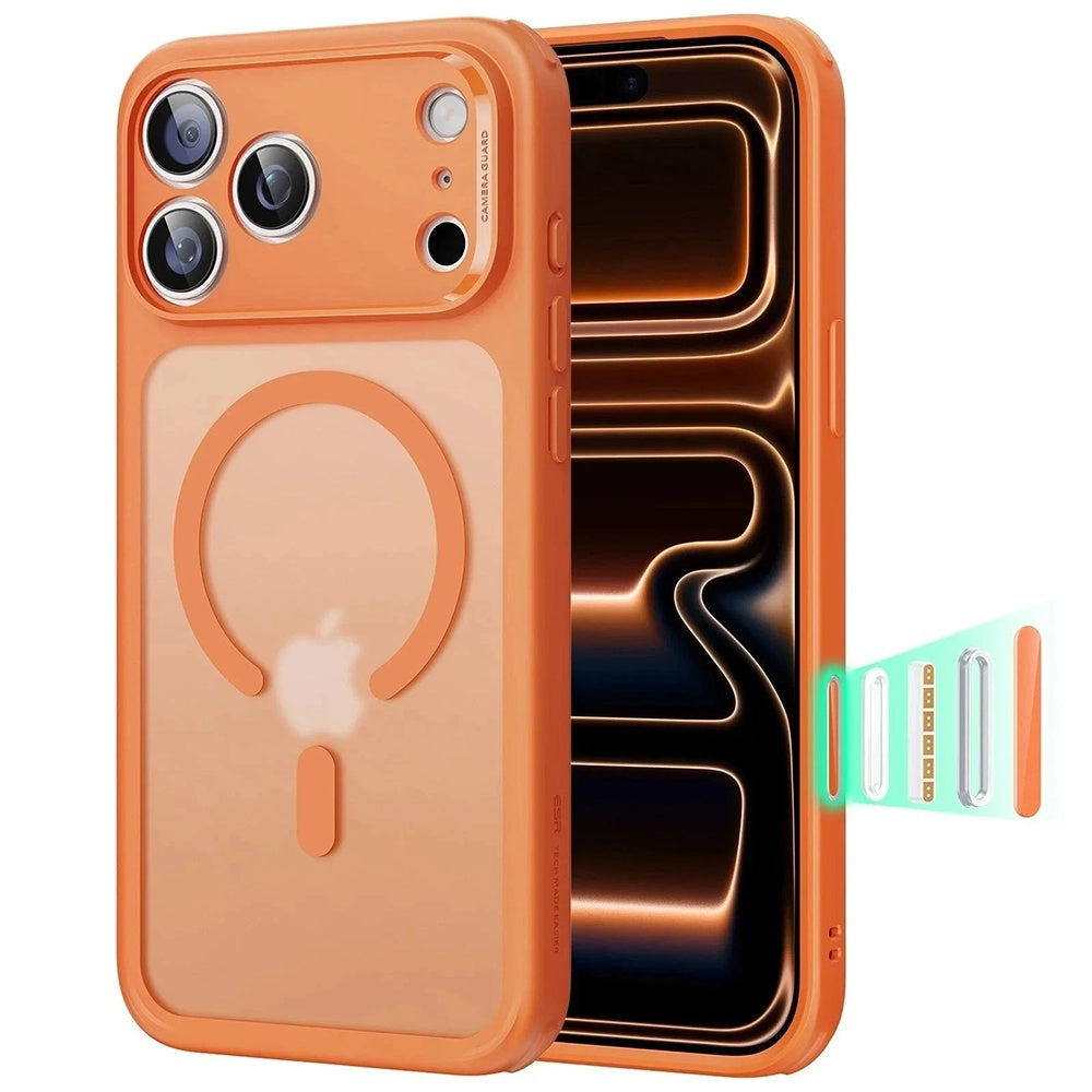 MagSafe Case for Apple iPhone 17 Pro, ESR, Classic Hybrid, Satin Orange