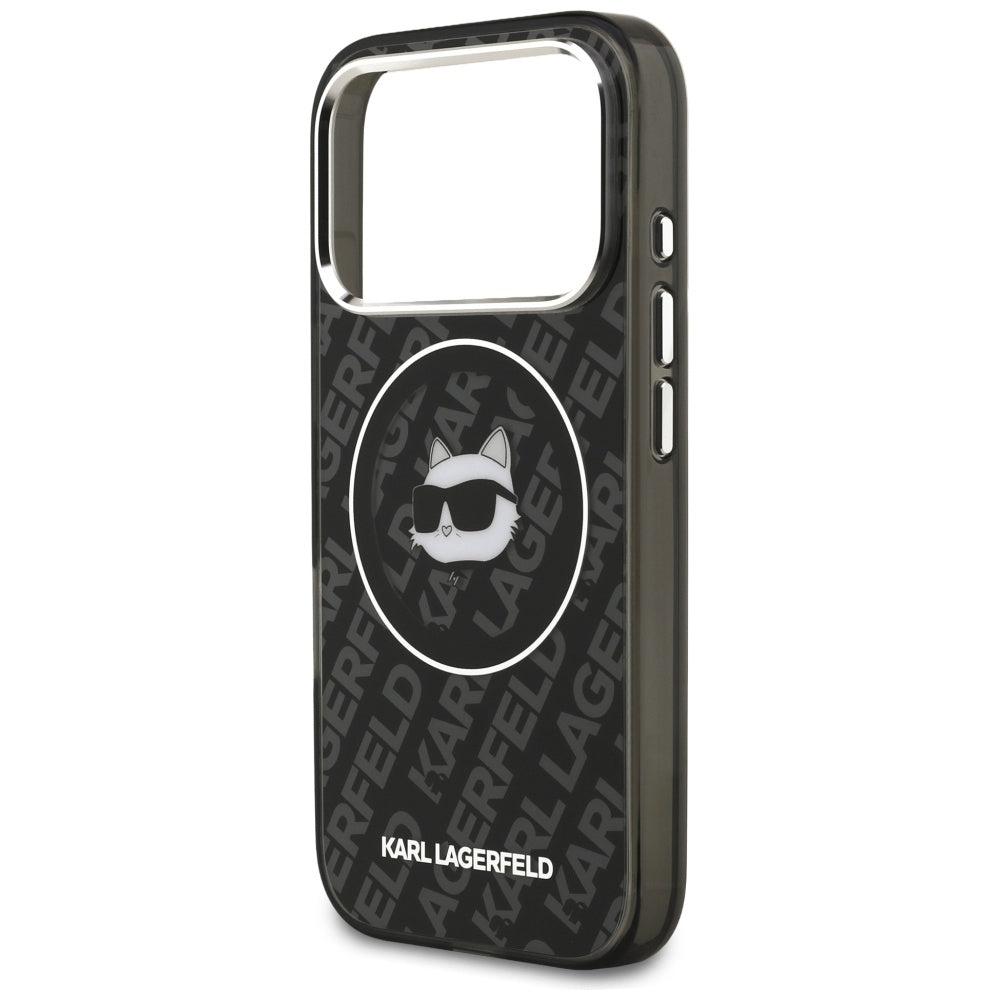 MagSafe Case for Apple iPhone 17 Pro, Karl Lagerfeld, IML Choupette's Head, Black