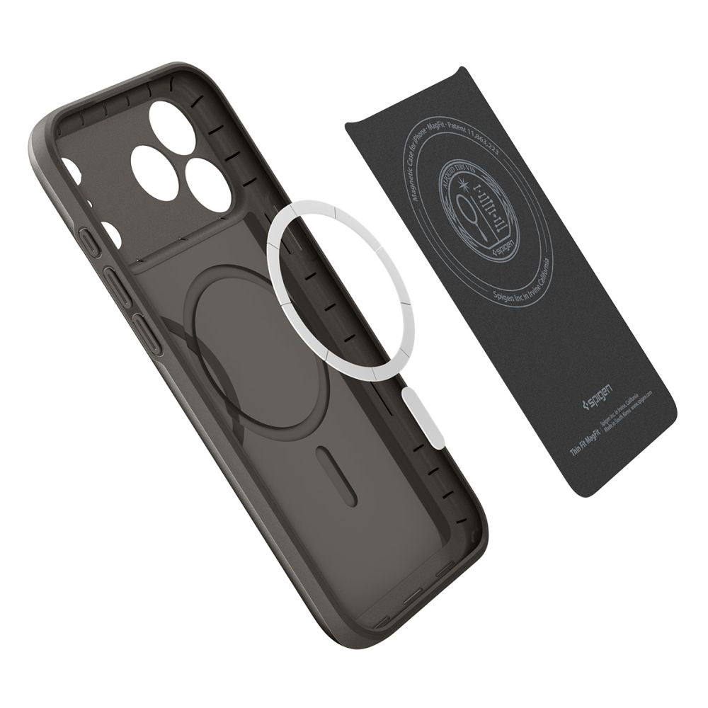 MagSafe Case for Apple iPhone 17 Pro, Spigen, Thin Fit, Gray ACS10341