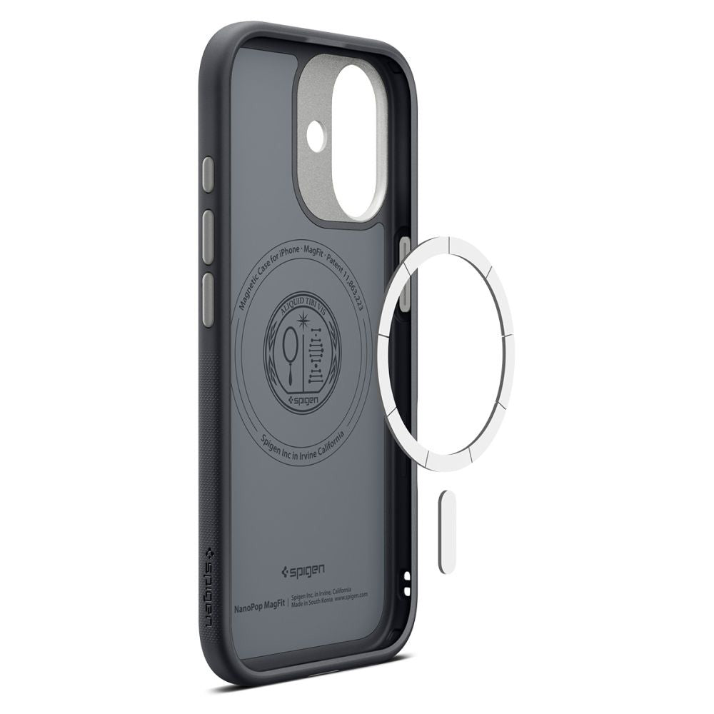 MagSafe Case for Apple iPhone 17, Spigen, Caseology Nano Pop, Black ACS10366