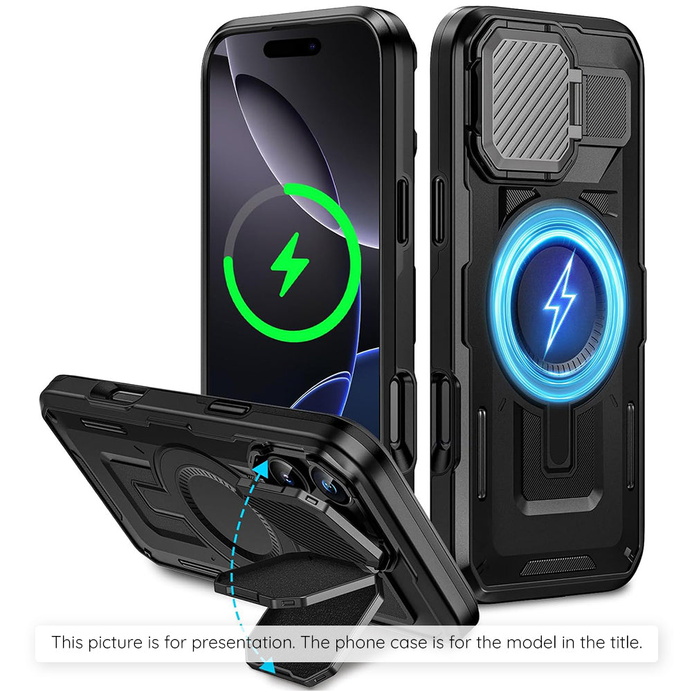 MagSafe Case for Apple iPhone 17, Techsuit, CamVault, Black