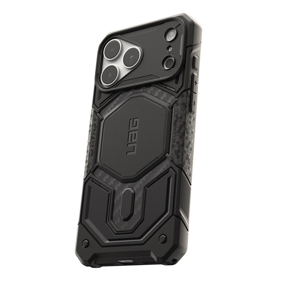 MagSafe Case for Apple iPhone 18 Pro / 17 Pro, Urban Armor Gear, Monarch Pro Carbon, Black