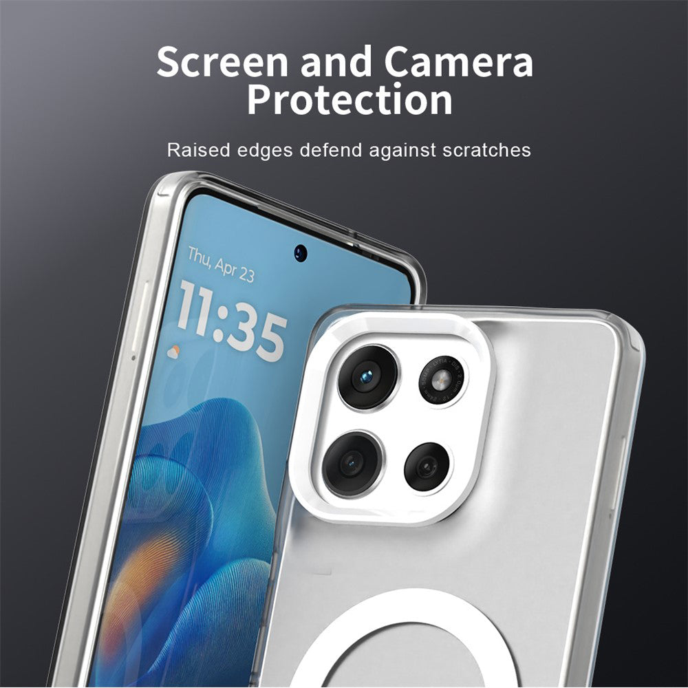 MagSafe Case for Motorola Moto G86, Techsuit, CandyCase, White