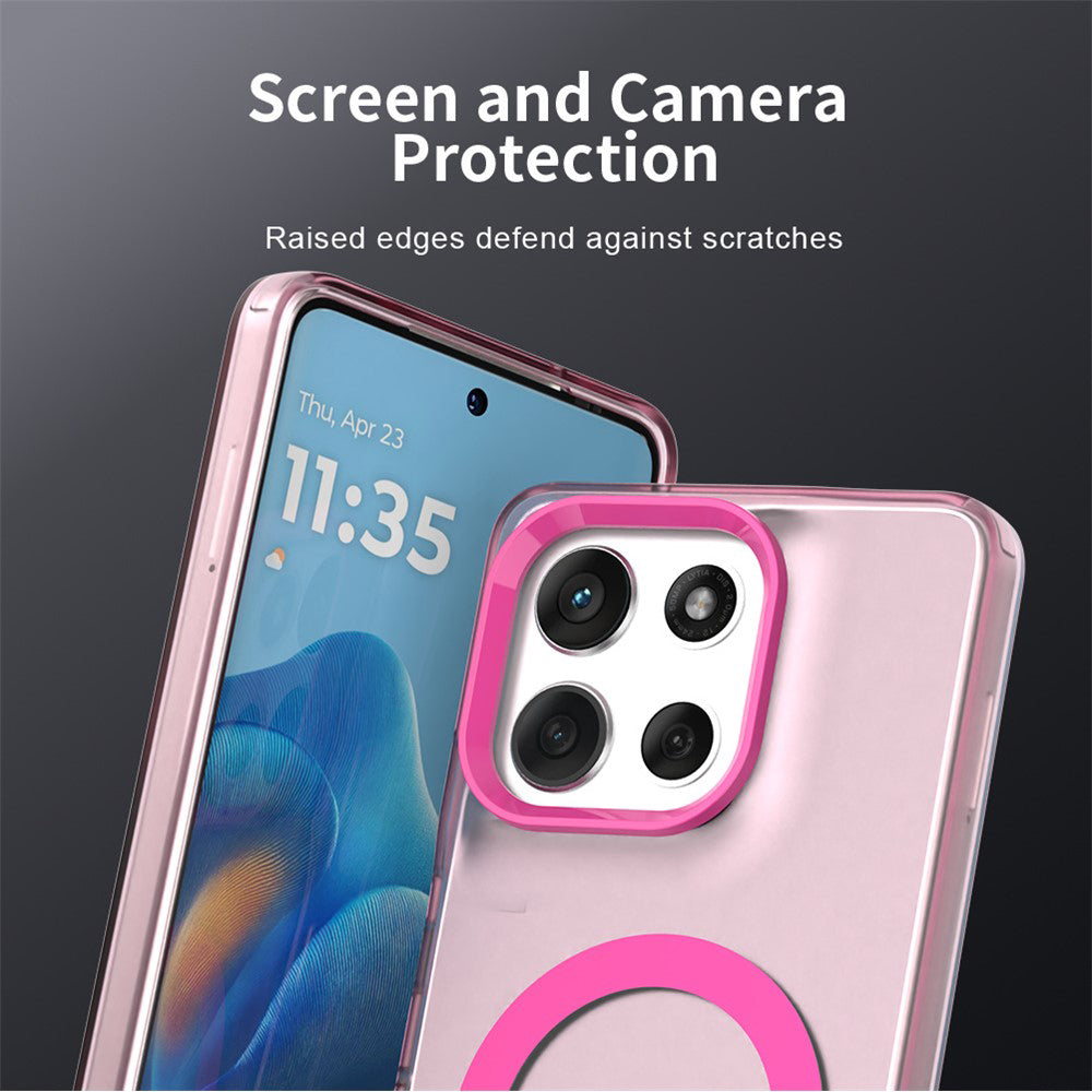 MagSafe Case for Motorola Moto G86, Techsuit, CandyCase, Pink