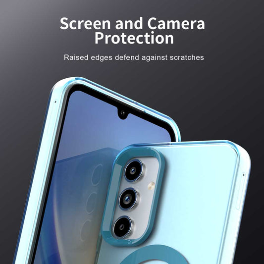 MagSafe Case for Samsung Galaxy A55 5G A556, Techsuit, CandyCase, Blue