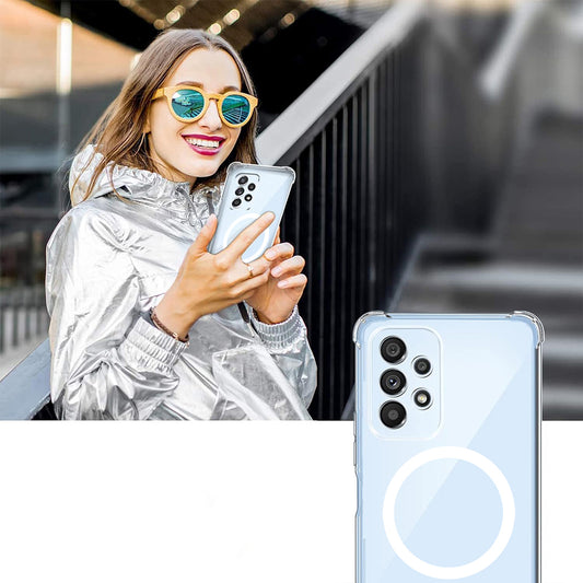 MagSafe Case for Samsung Galaxy S23 Ultra S918, Techsuit, Shockproof, Transparent