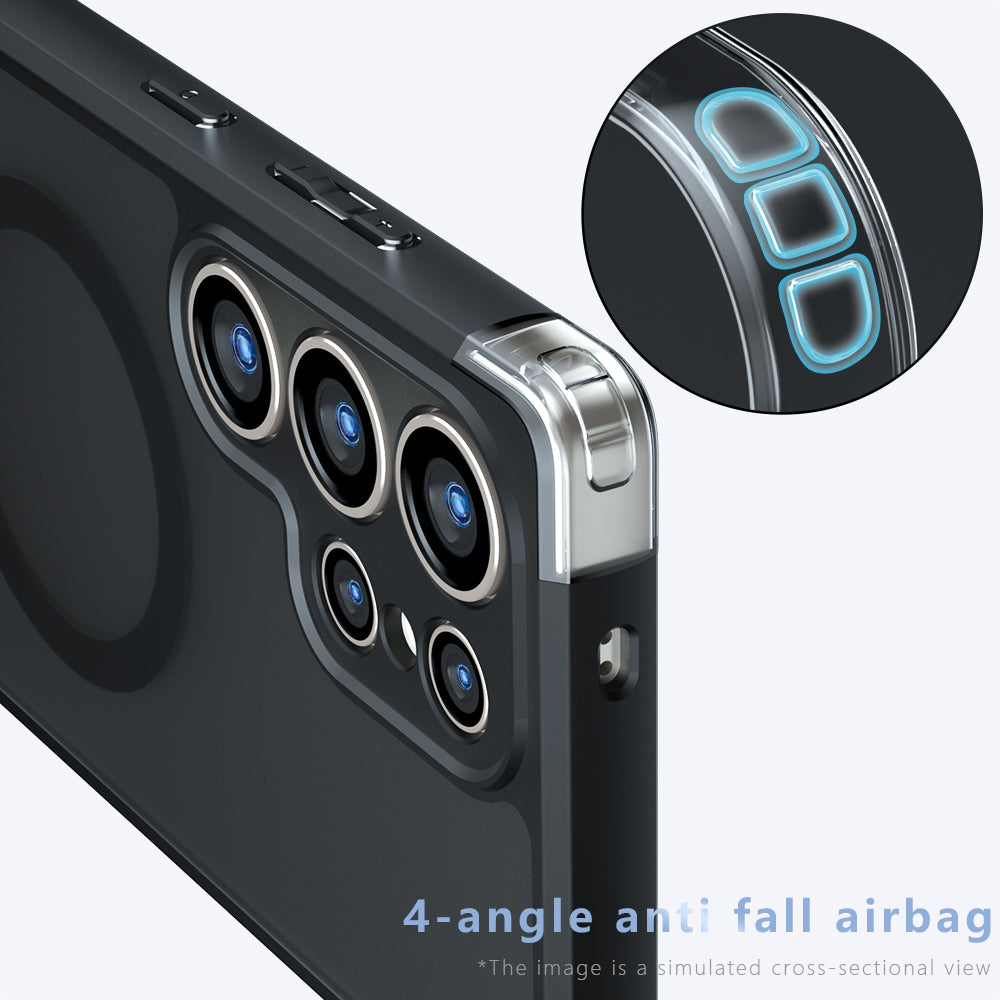 MagSafe Case for Samsung Galaxy S24 Ultra S928, Techsuit, PureFrost, Black