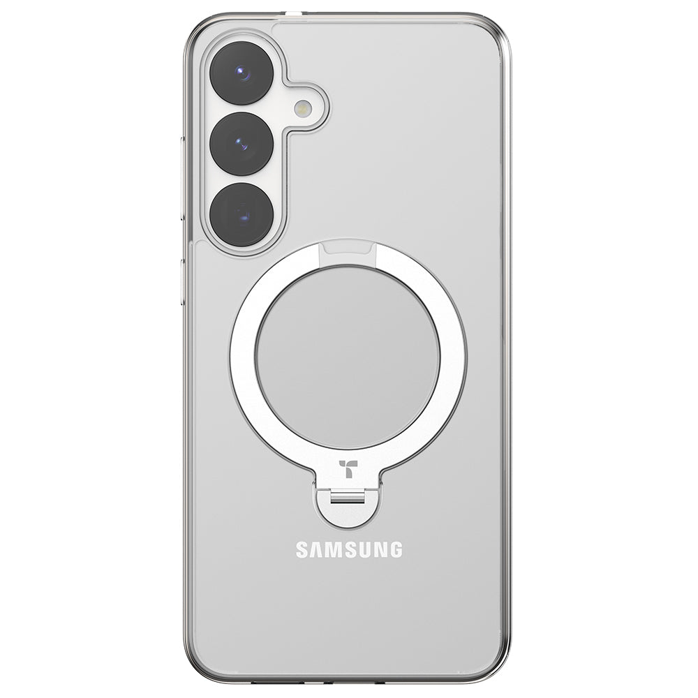 MagSafe Case for Samsung Galaxy S25+ S936, Torras, Ostand Spin, Transparent