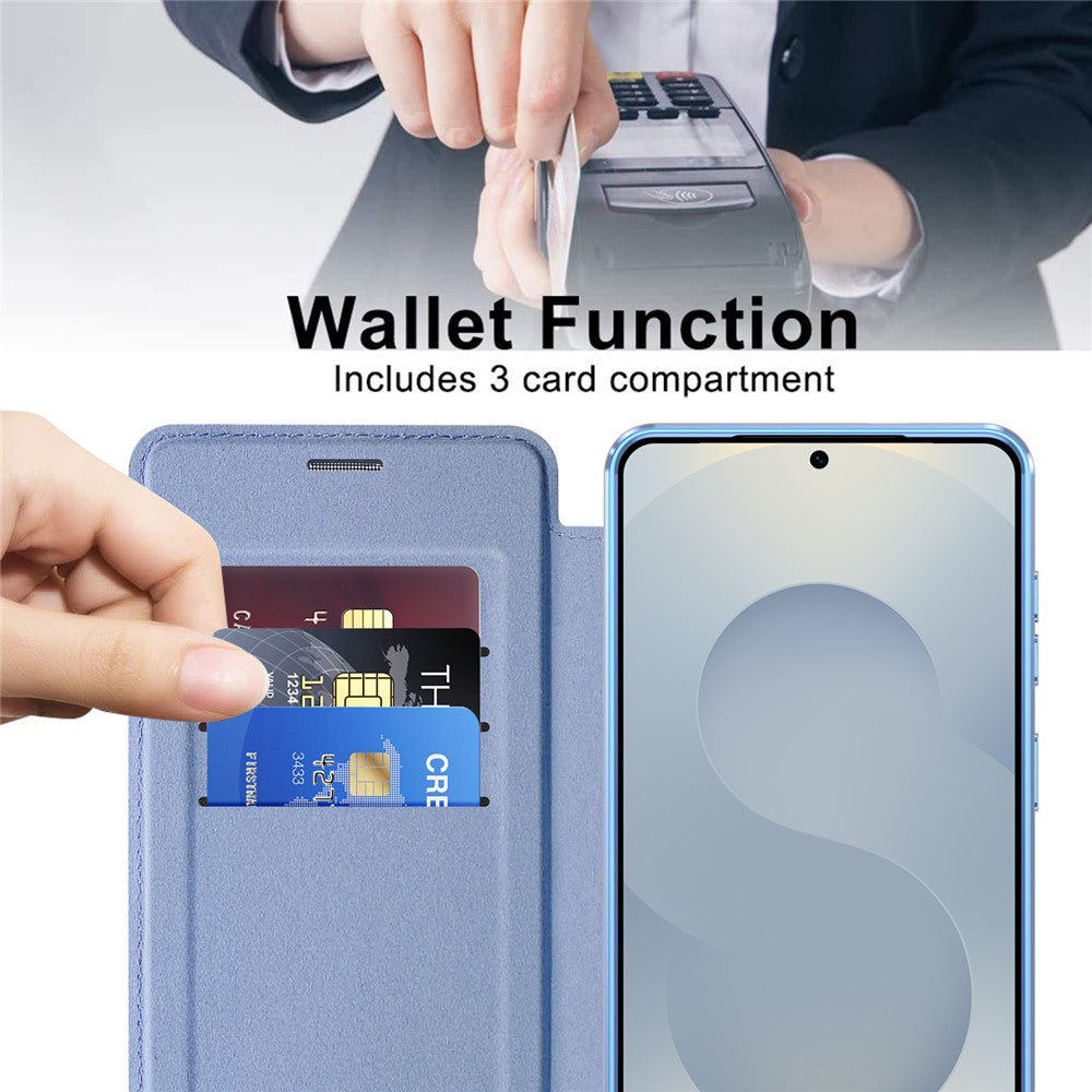 MagSafe Case for Samsung Galaxy S26 Plus S947, Techsuit, SmartMag Book, Blue