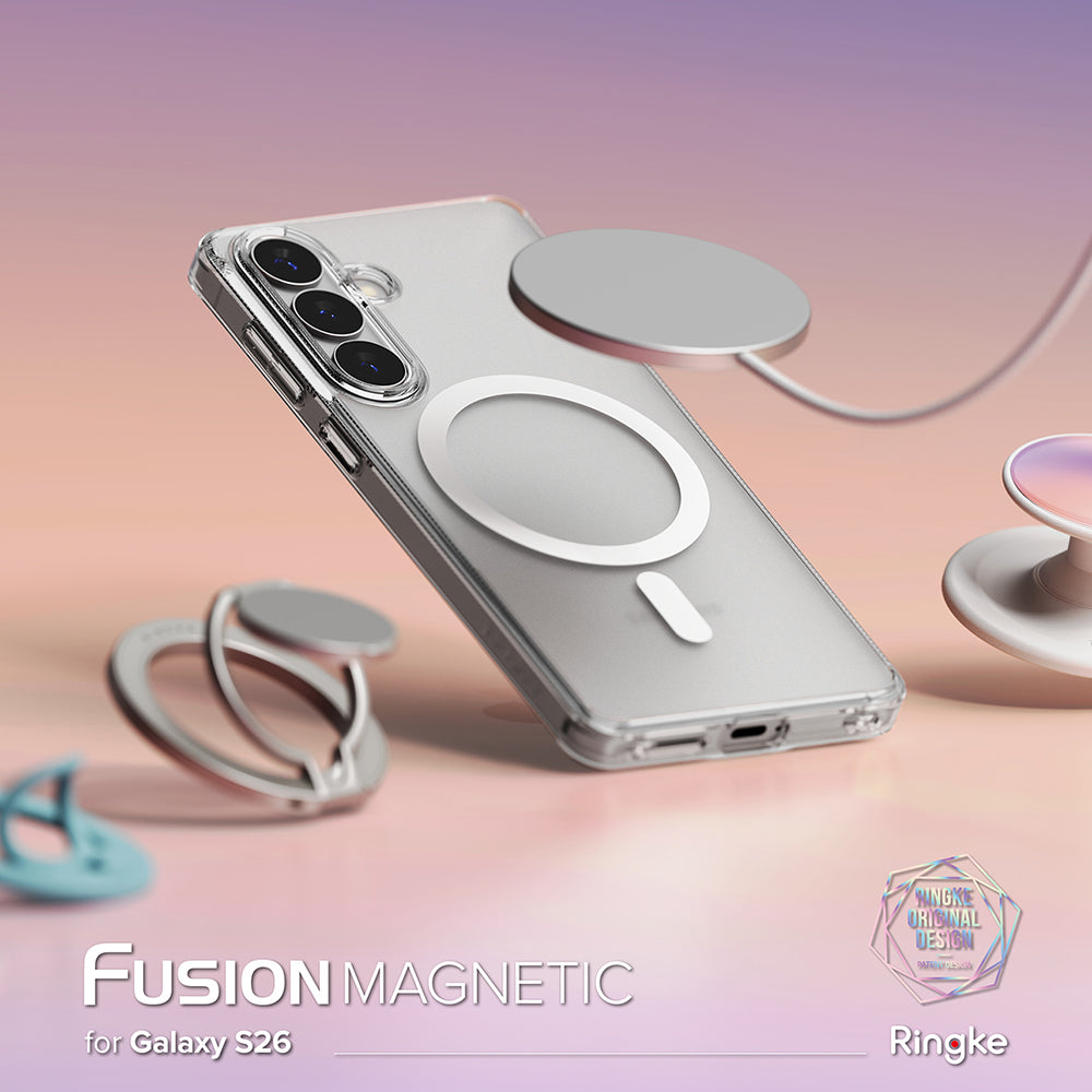 MagSafe Case for Samsung Galaxy S26 S942, Ringke, Fusion, Matte Transparent