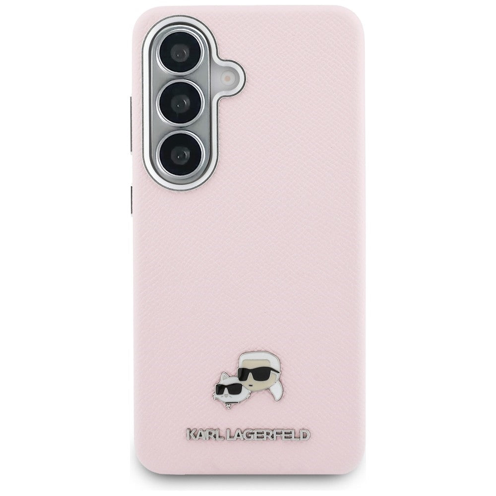 MagSafe Case for Samsung Galaxy S26 S942, Karl Lagerfeld, Karl & Choupette Head's Pin, Pink