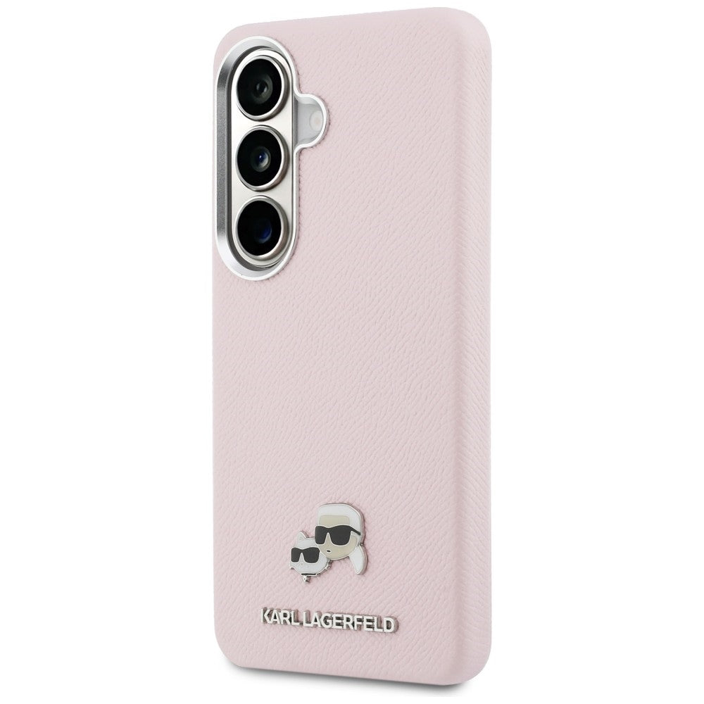 MagSafe Case for Samsung Galaxy S26 S942, Karl Lagerfeld, Karl & Choupette Head's Pin, Pink