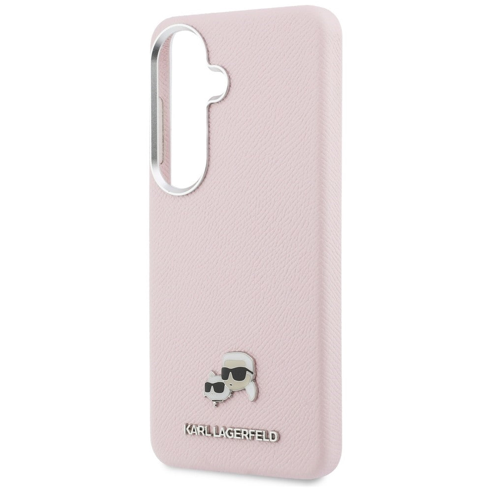 MagSafe Case for Samsung Galaxy S26 S942, Karl Lagerfeld, Karl & Choupette Head's Pin, Pink