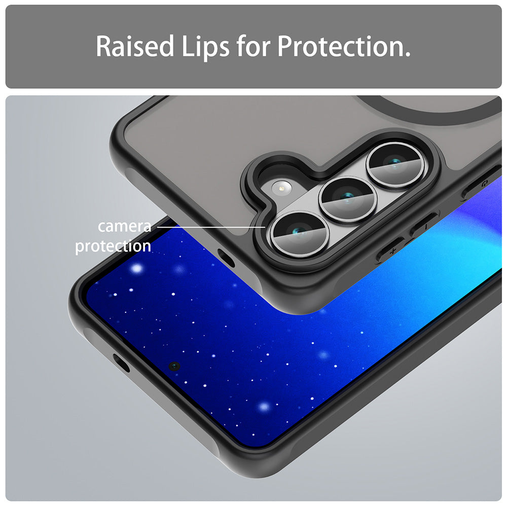 MagSafe Case for Samsung Galaxy S26 S942, Techsuit, HaloFrost II, Black