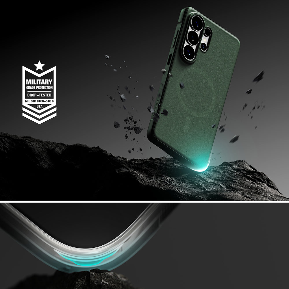 MagSafe Case for Samsung Galaxy S26 Ultra S948, Ringke, Onyx, Dark Green