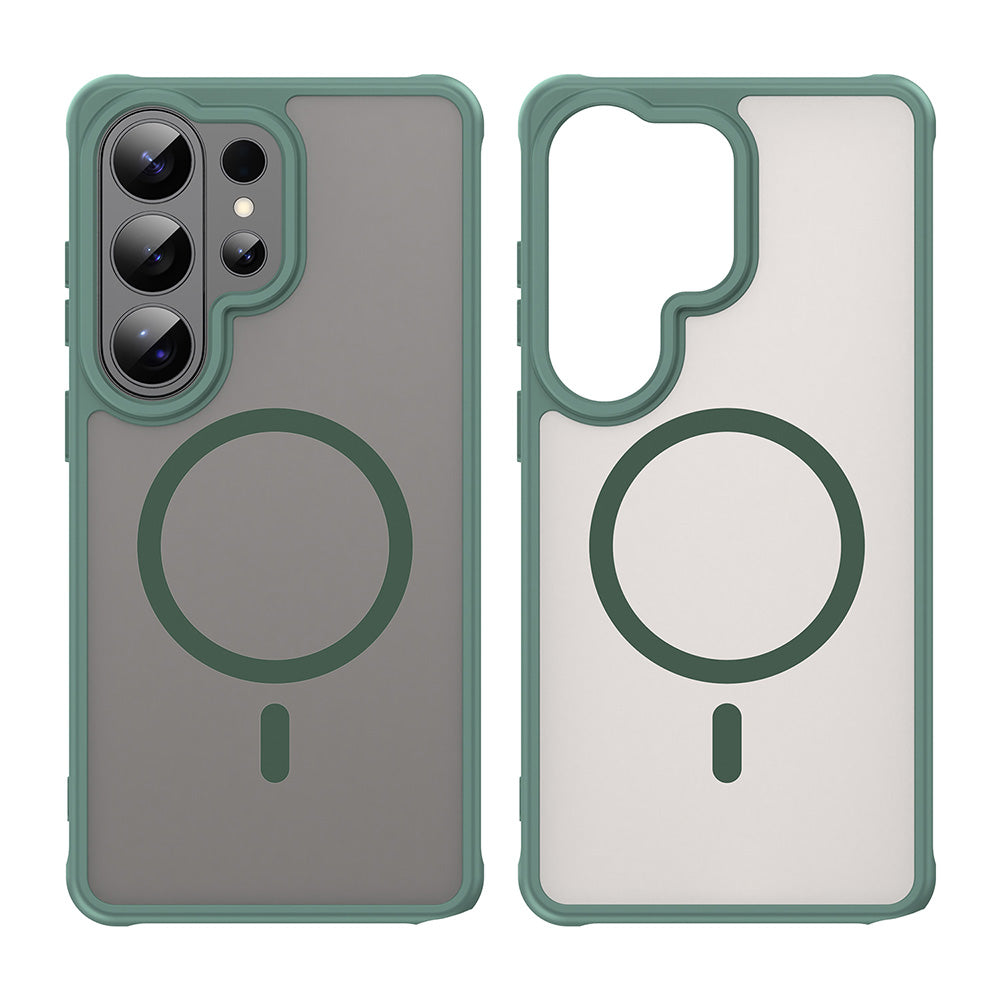 MagSafe Case for Samsung Galaxy S26 Ultra S948, Techsuit, HaloFrost II, Green