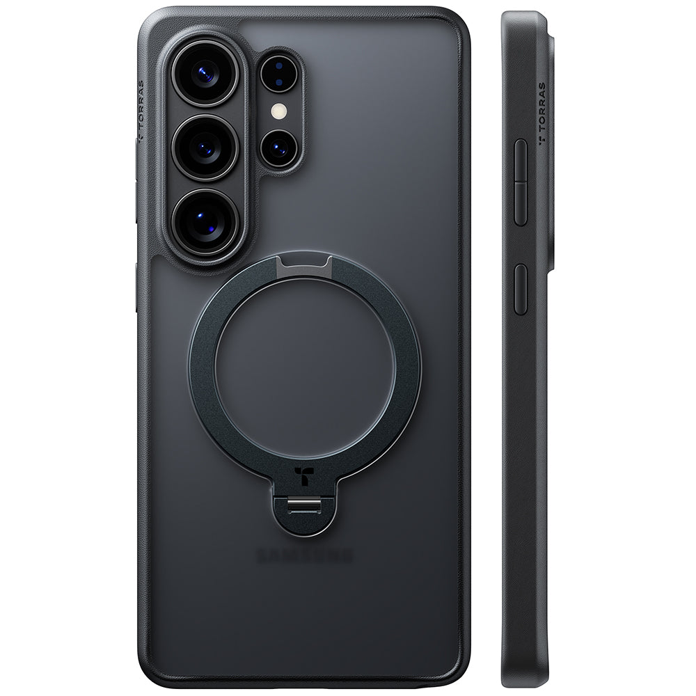 MagSafe Case for Samsung Galaxy S26 Ultra S948, Torras, Ostand Spin, Black