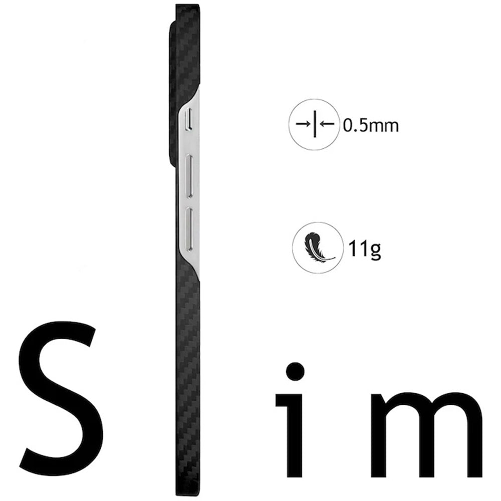 MagSafe Case for Xiaomi 17 Ultra, Techsuit, Aramid Fiber, Black