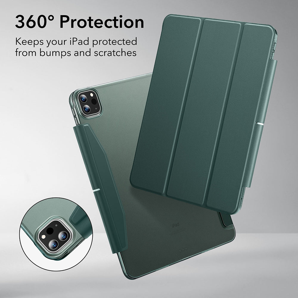 Case for Apple iPad Pro 13 (2024), ESR, Ascend Trifold, Satin Green