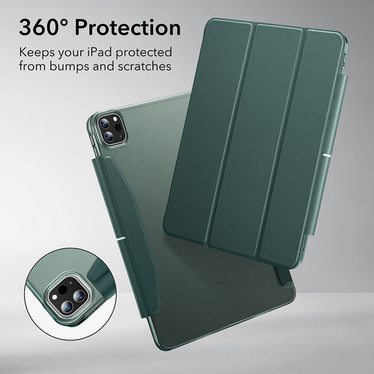 Case for Apple iPad Pro 13 (2024), ESR, Ascend Trifold, Satin Green