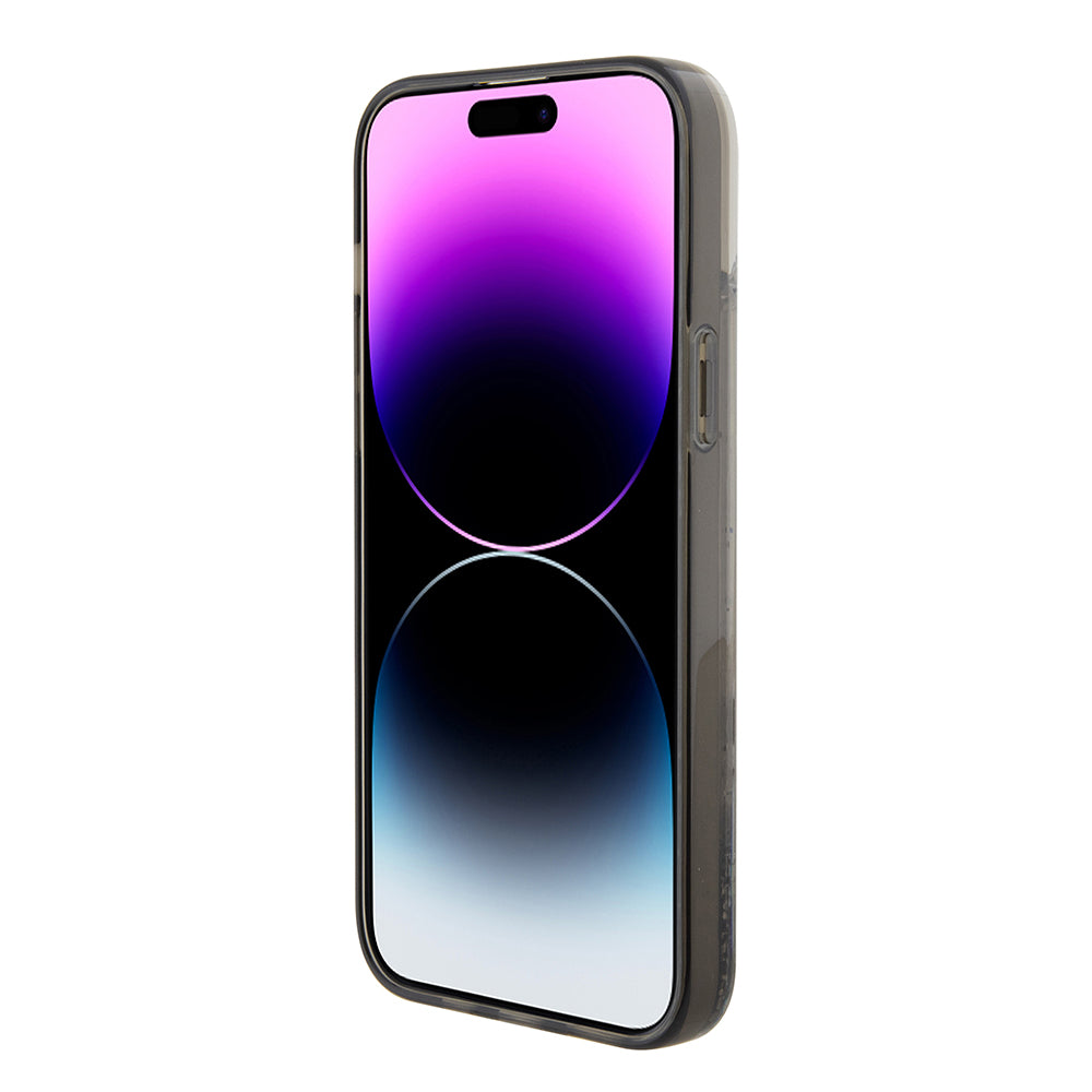 Case for Apple iPhone 15 Plus, Karl Lagerfeld, Liquid Glitter Choupette, Transparent