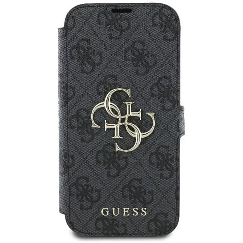 Case for Apple iPhone 16, Guess, 4G Book, Black