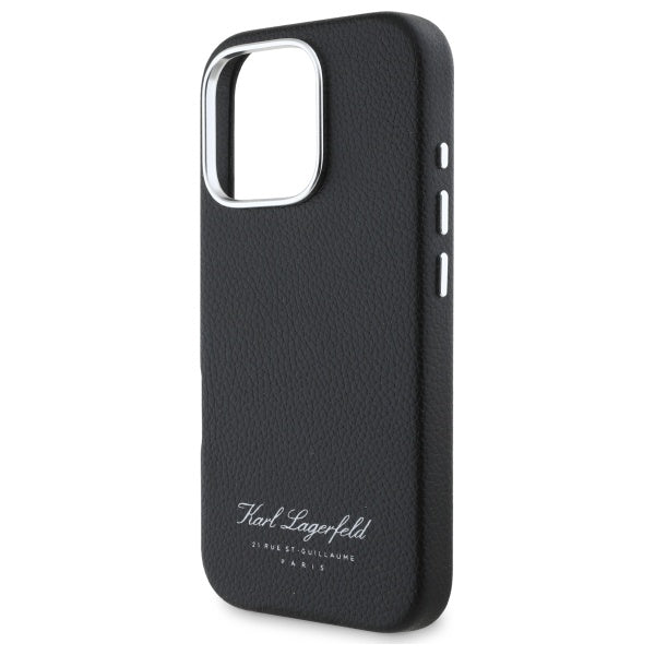 Case for Apple iPhone 16 Pro, Karl Lagerfeld, RSG, Black