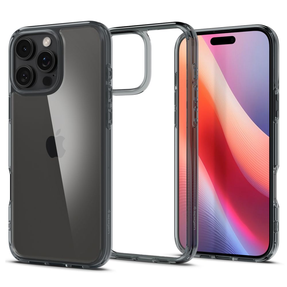 Case for Apple iPhone 16 Pro, Spigen, Ultra Hybrid, Smoky ACS08123