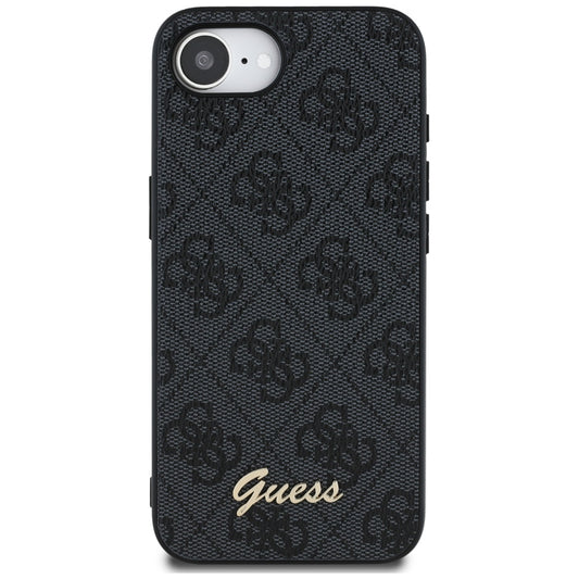 Case for Apple iPhone 16e, Guess, 4G Script Logo, Black