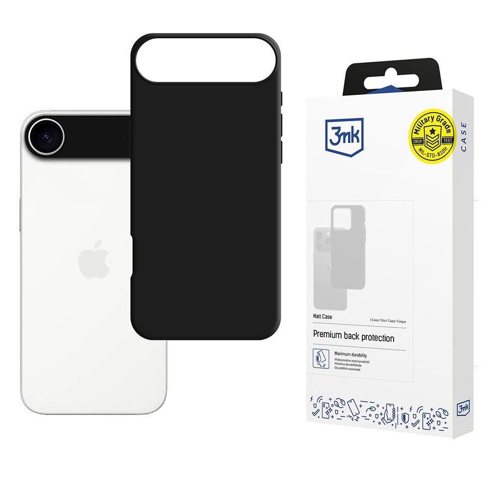 Case for Apple iPhone 17 Air, 3MK, Matte Black