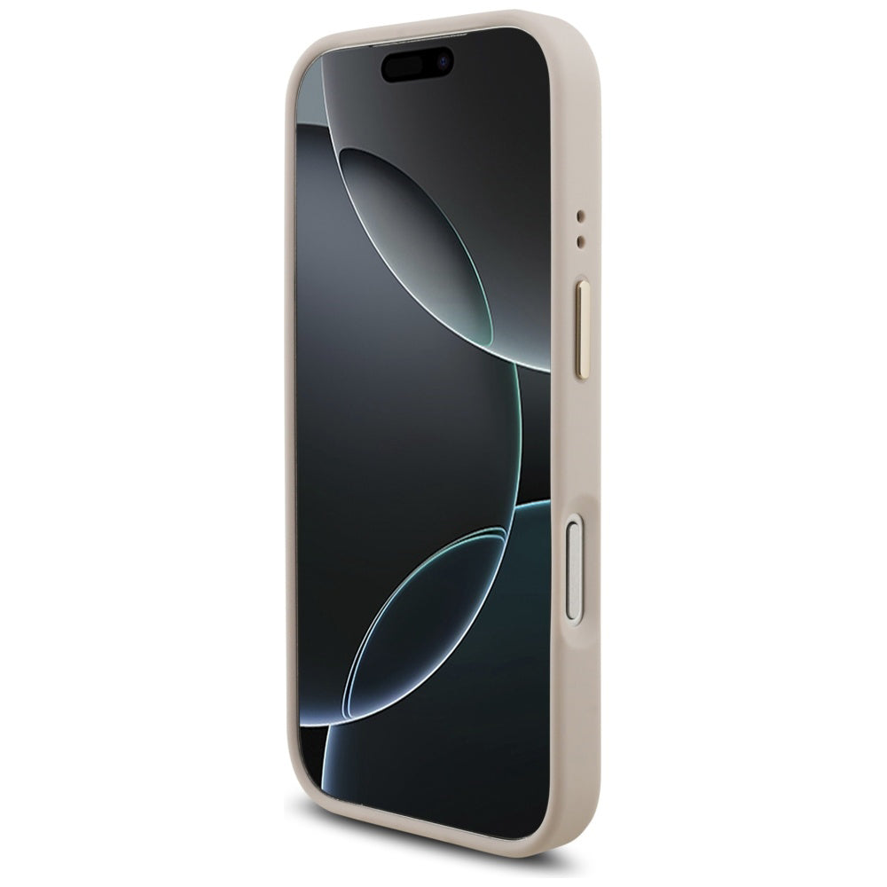 Case for Apple iPhone 17 Pro, Guess, Big 4G Logo Classic, Golden Pink