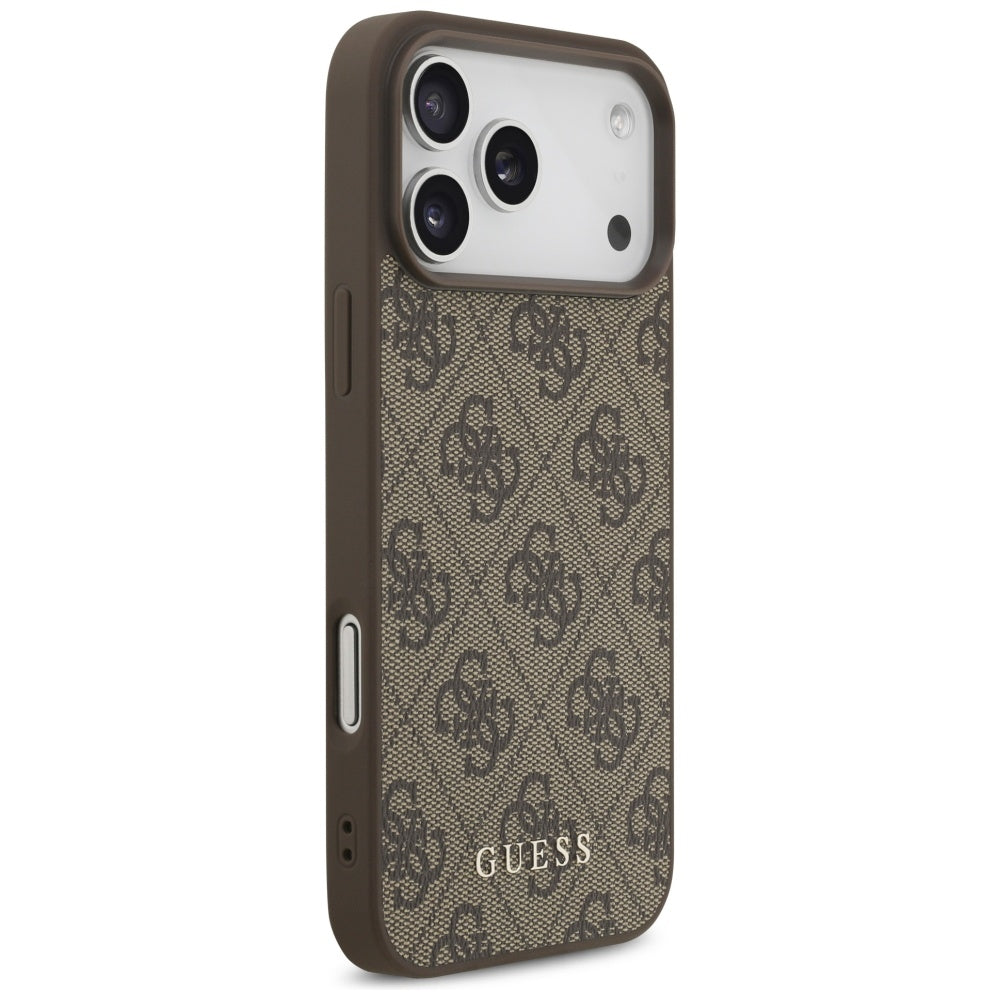 Case for Apple iPhone 17 Pro Max, Guess, 4G Classic, Brown