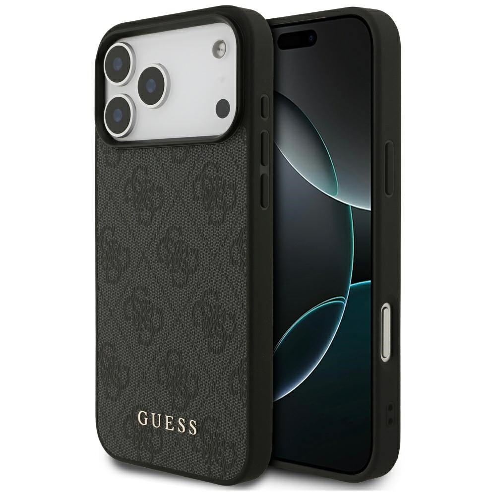Case for Apple iPhone 17 Pro Max, Guess, 4G Classic, Black