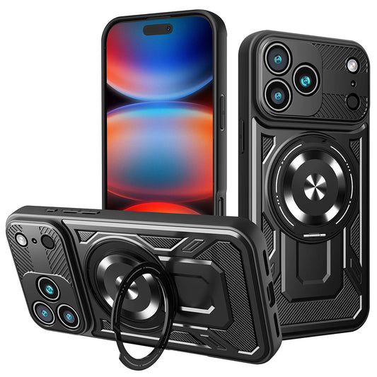 Case for Apple iPhone 17 Pro Max, Techsuit, RuggedCam, Black