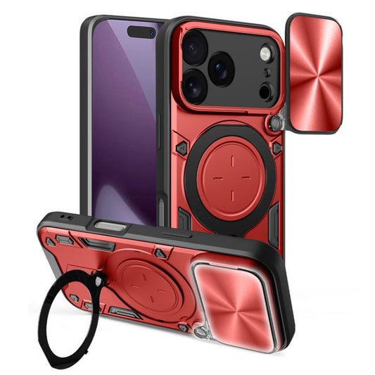 Case for Apple iPhone 17 Pro, Techsuit, CamGuard Pro, Red