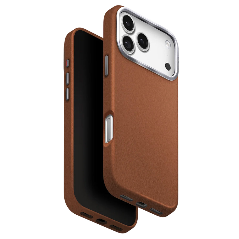 Case for Apple iPhone 17 Pro, UNIQ, Lyden Leatherette, Brown