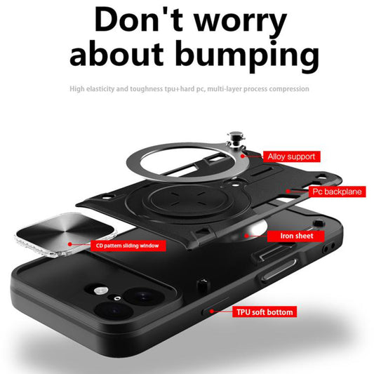 Case for Apple iPhone 17, Techsuit, CamGuard Pro, Purple