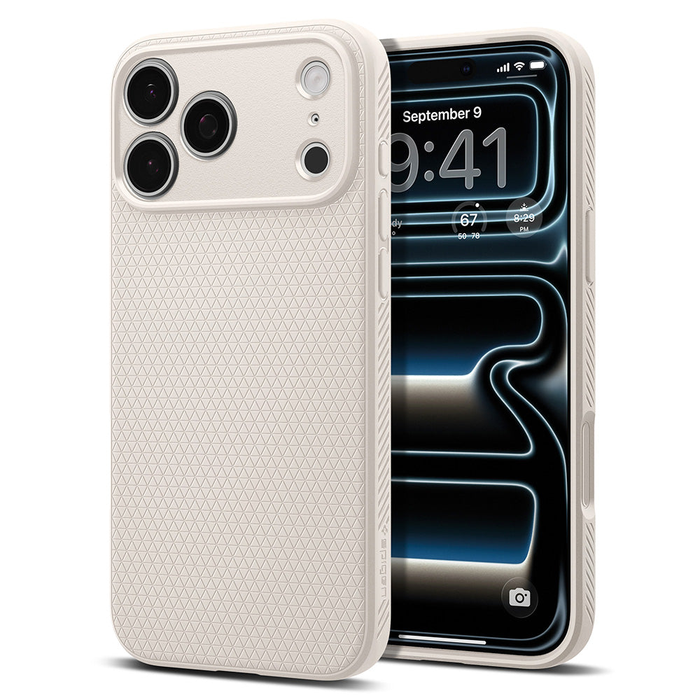 Case for Apple iPhone 18 Pro / 17 Pro, Spigen, Liquid Air, Beige ACS12152