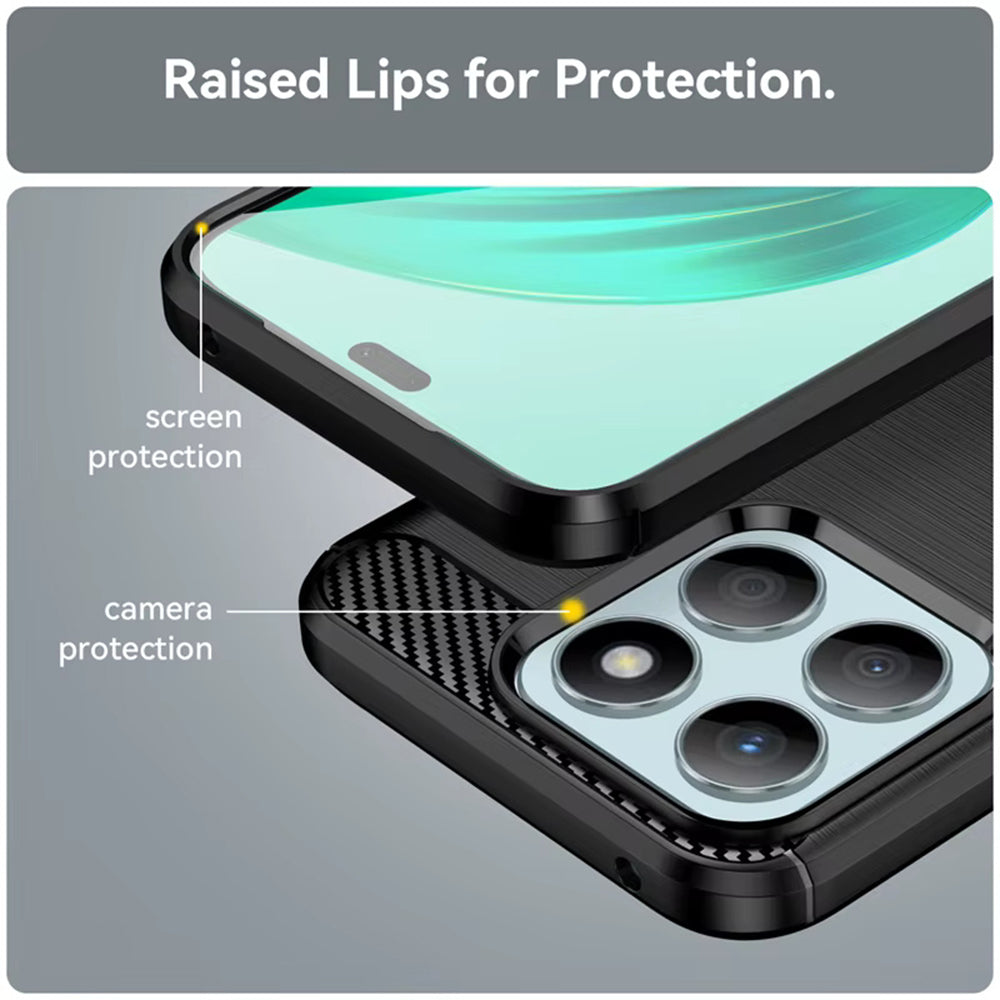 Case for Honor 400 Smart 4G / X7d 4G / 400 Smart 5G, Techsuit, Carbon, Black