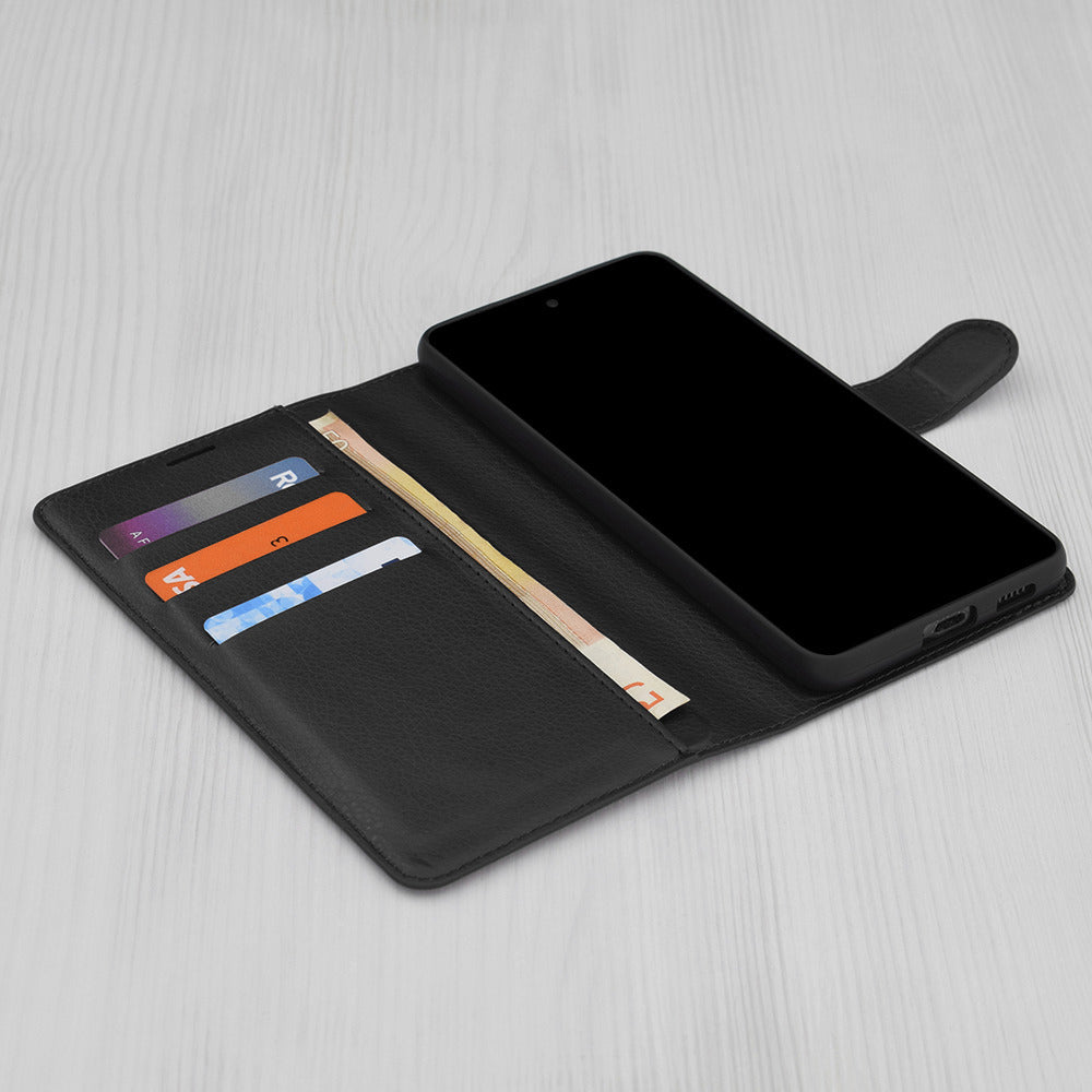 Case for Honor 600 Lite, Techsuit, Leather Folio, Black