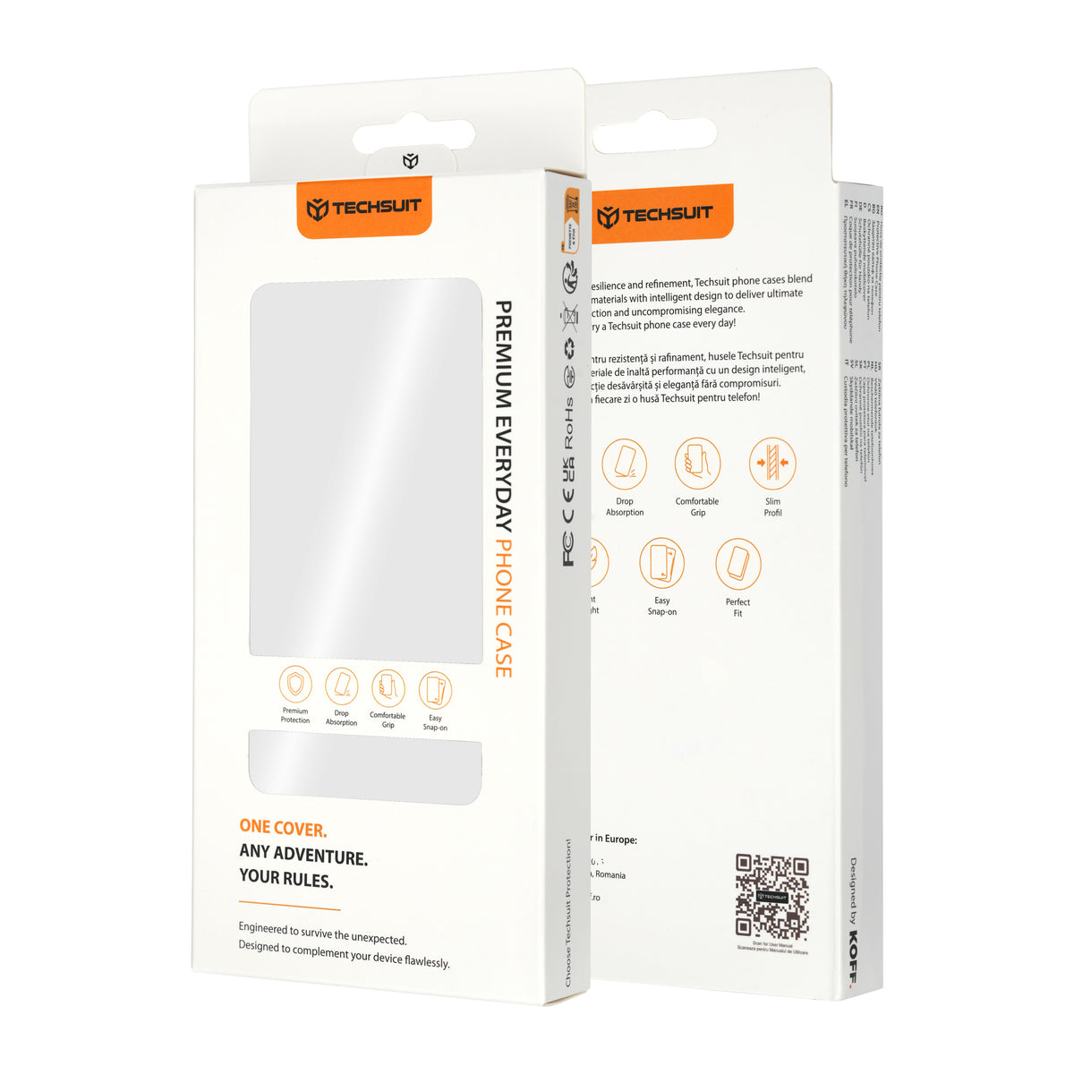 Case for Honor 600 Smart, Techsuit, Leather Folio, Black