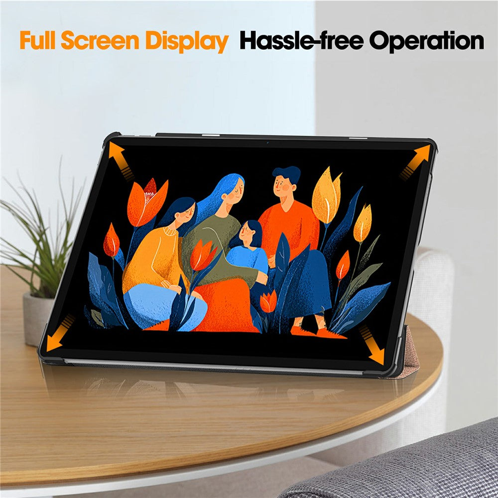 Case for Lenovo Idea Tab Plus, Techsuit, FoldPro, Rose Gold
