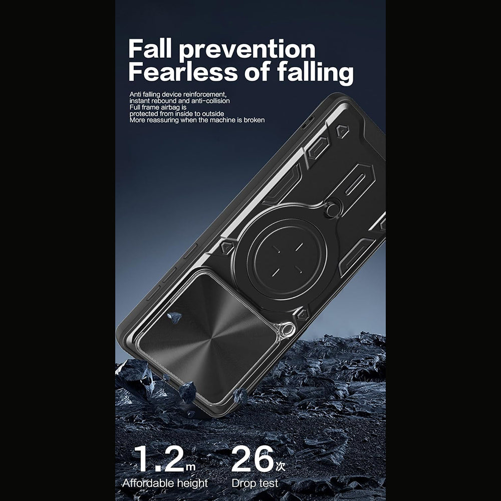 Case for Motorola Edge 70, Techsuit, CamGuard Pro, Blue