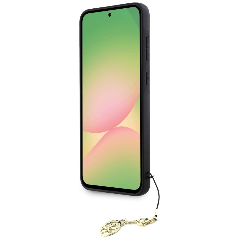 Case for Samsung Galaxy A56 A566, Guess, 4G Charm, Black
