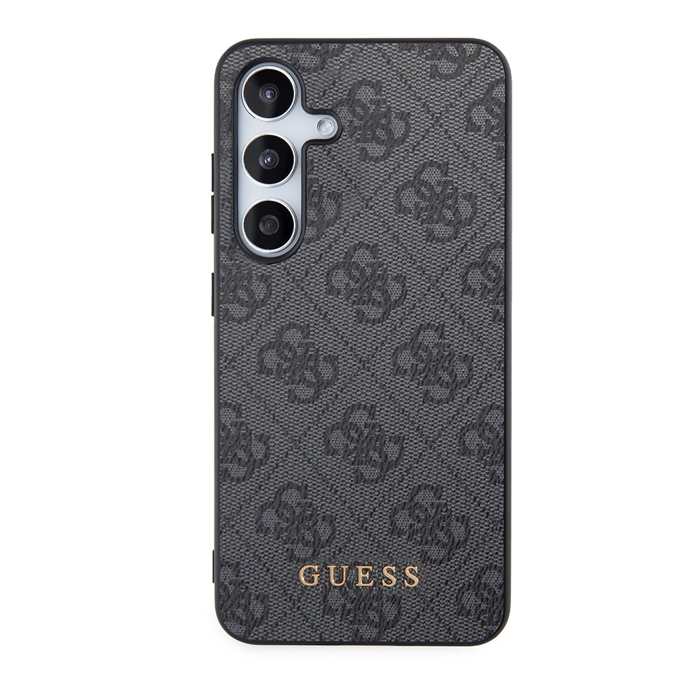 Case for Samsung Galaxy S24 S921, Guess, 4G Metal Gold Logo, Black