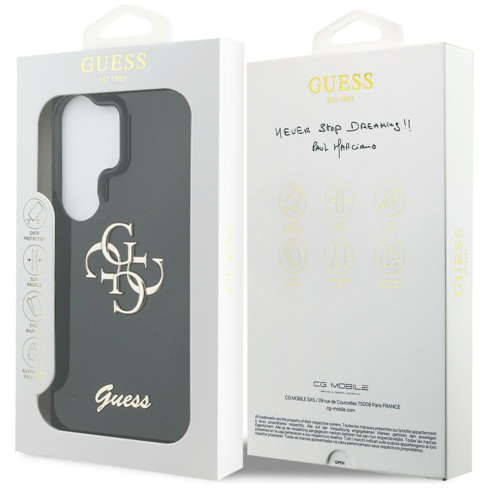 Case for Samsung Galaxy S26 Ultra S948, Guess, IML Big Metal 4G Script, Black