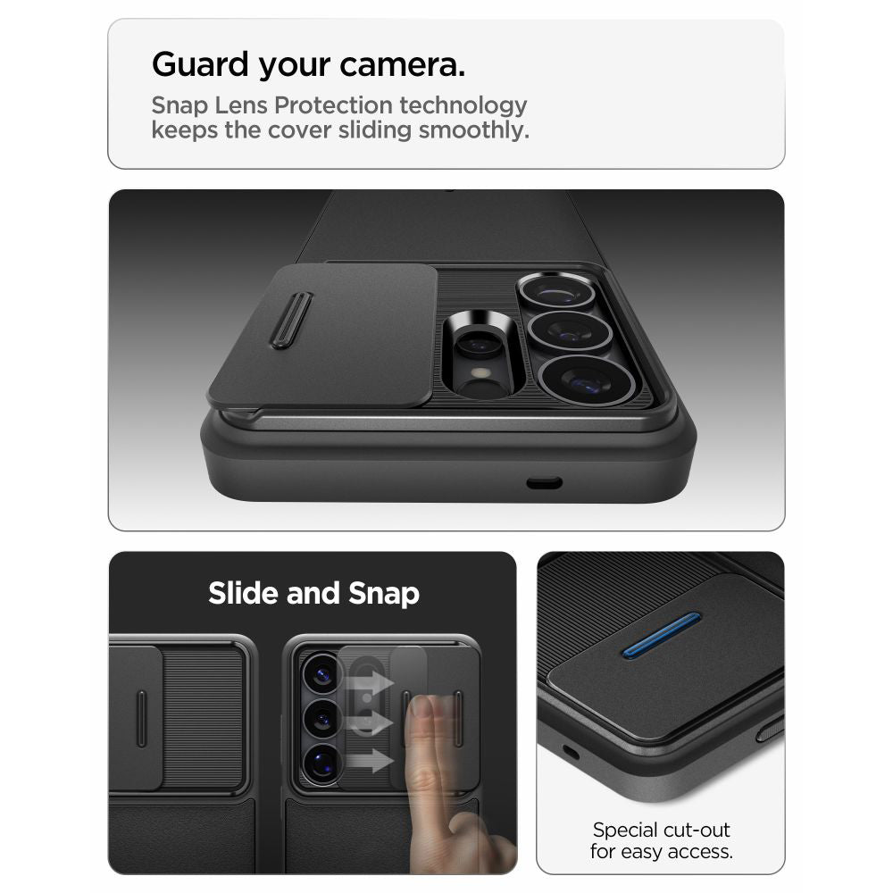 Case for Samsung Galaxy S26 Ultra S948, Spigen, Optik Armor, Black ACS10687